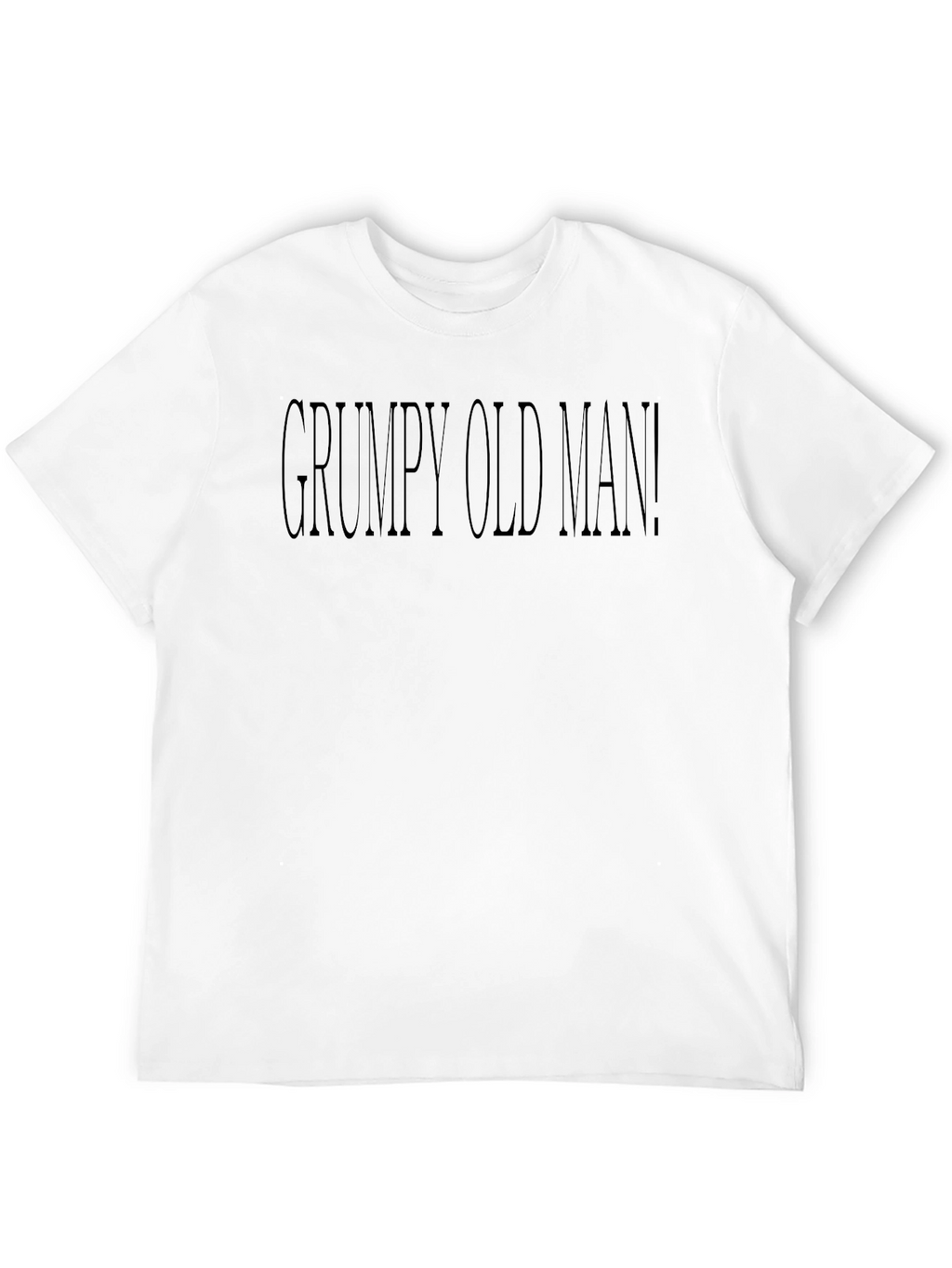 Grumpy Old Man Black Tee - Soft Cotton