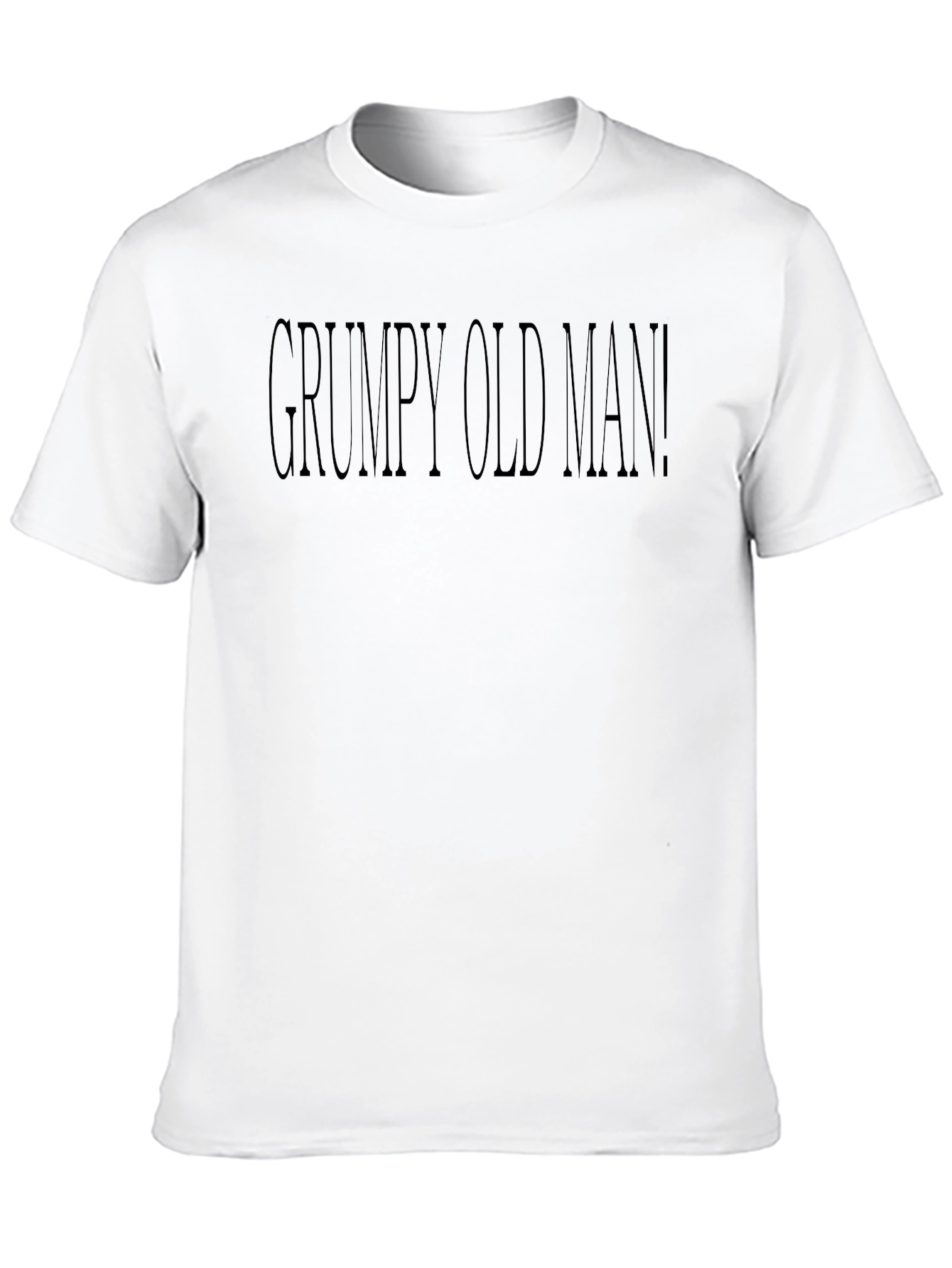 Grumpy Old Man Black Tee - Soft Cotton
