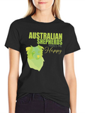 Australian Shepherd Makes Me Happy T-Shirt