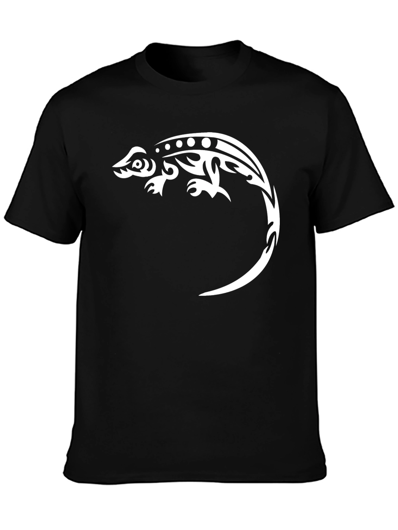 Tribal Lizard Graphic Tee - Cool Casual Style