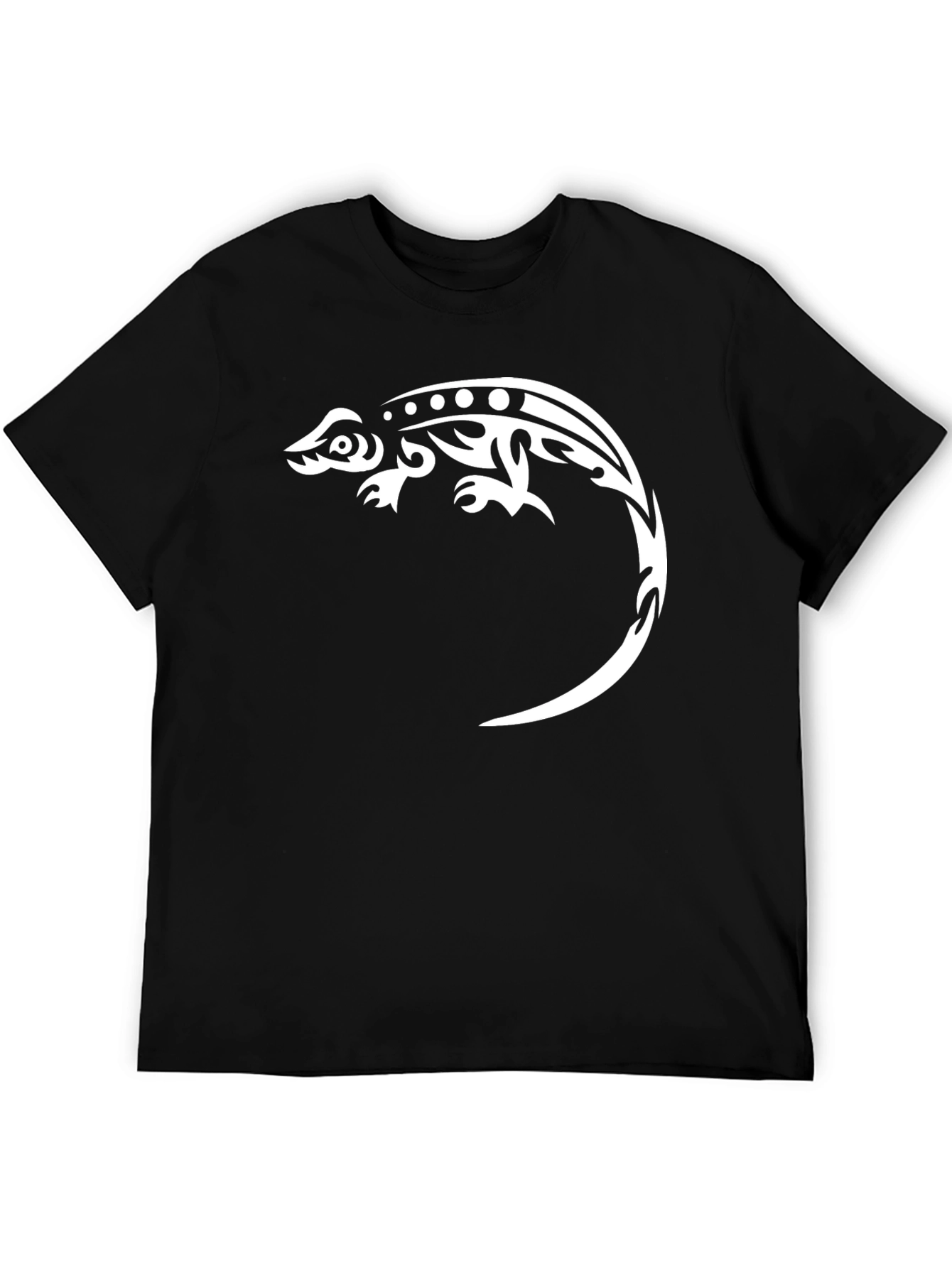 Tribal Lizard Graphic Tee - Cool Casual Style