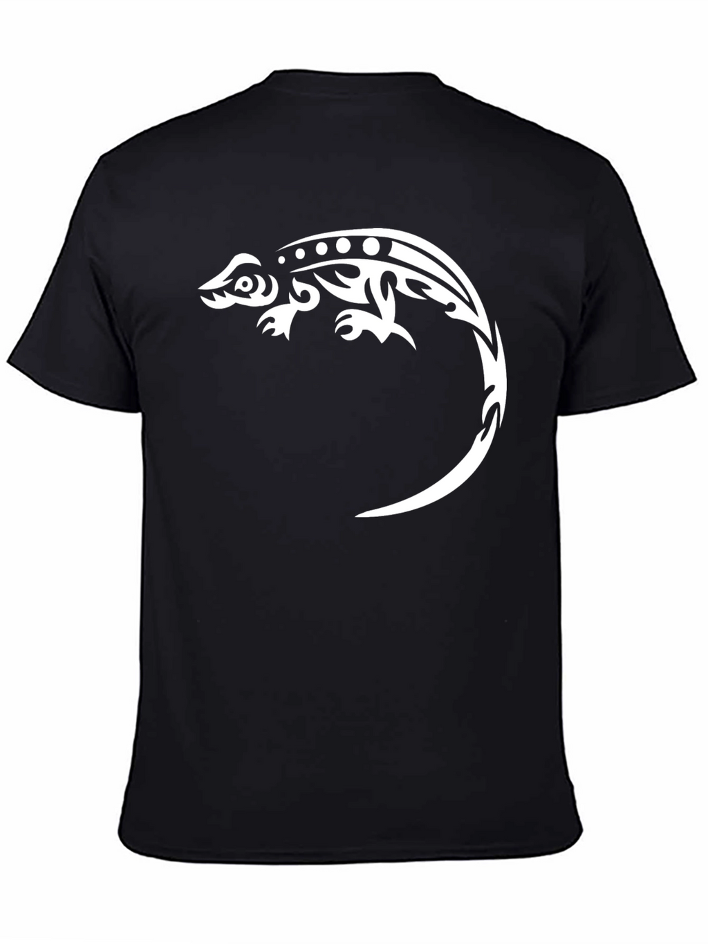 Tribal Lizard Graphic Tee - Cool Casual Style