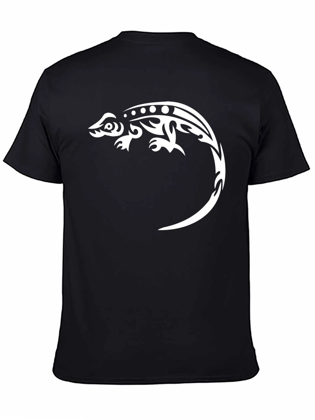 Tribal Lizard Graphic Tee - Cool Casual Style