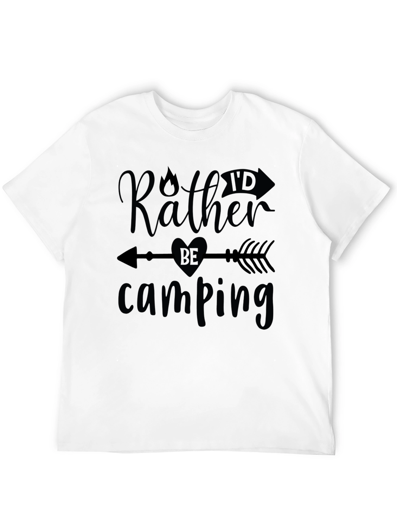 Camping T-Shirt - Rather Be Camping Graphic Tee