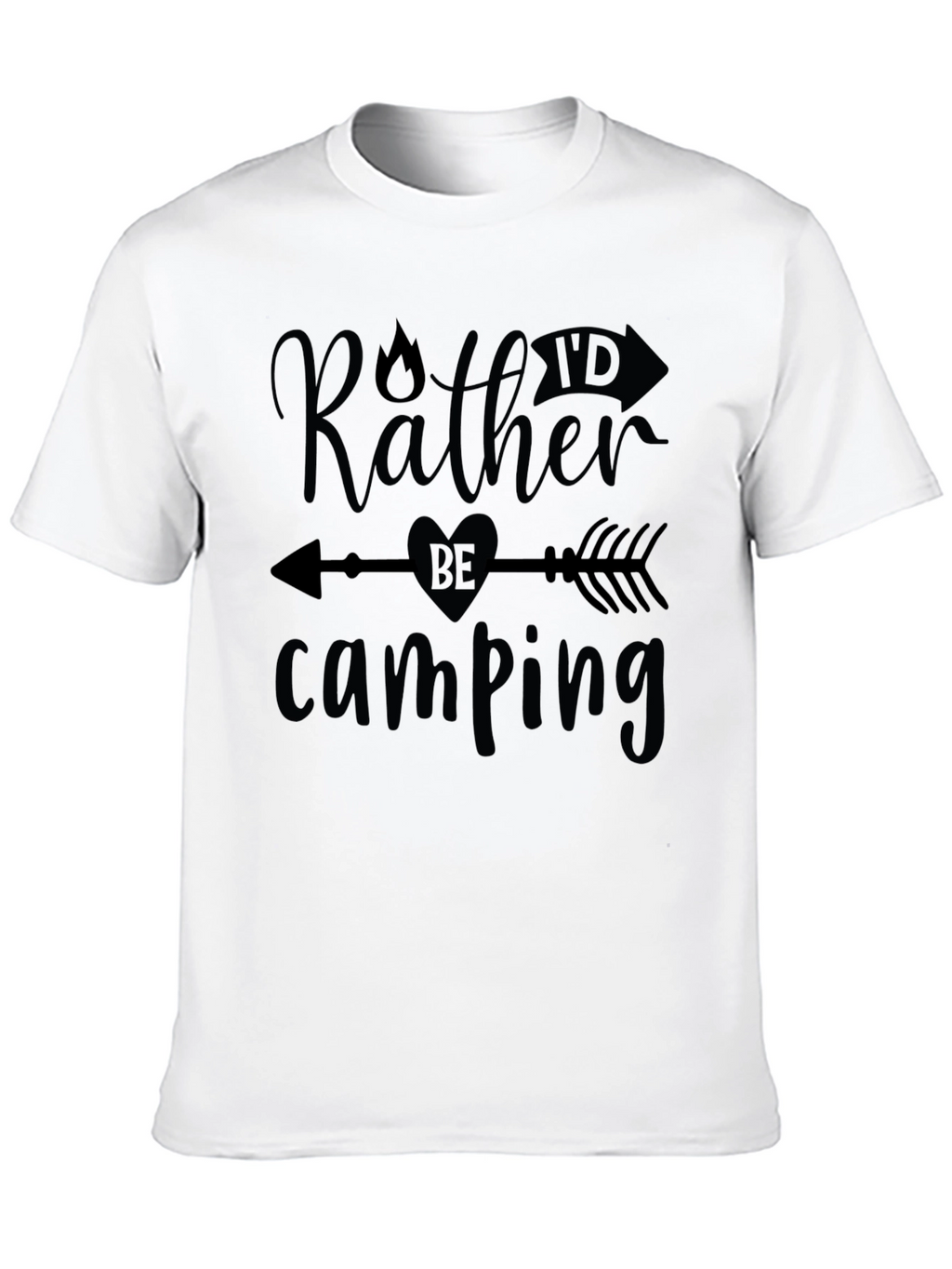 Camping T-Shirt - Rather Be Camping Graphic Tee