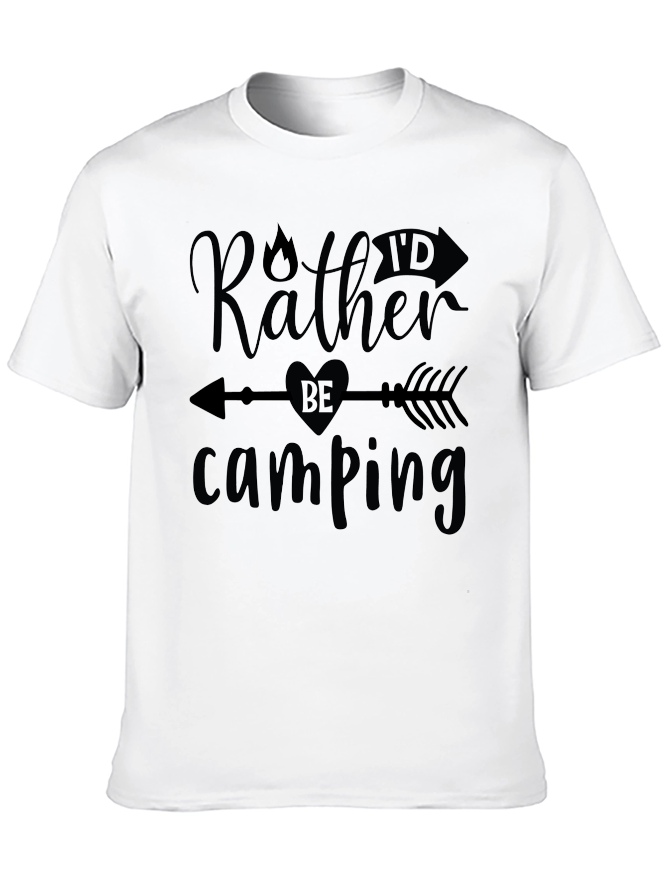 Camping T-Shirt - Rather Be Camping Graphic Tee