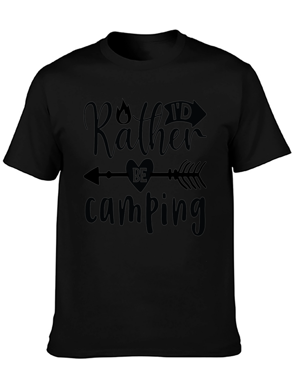 Camping T-Shirt - Rather Be Camping Graphic Tee