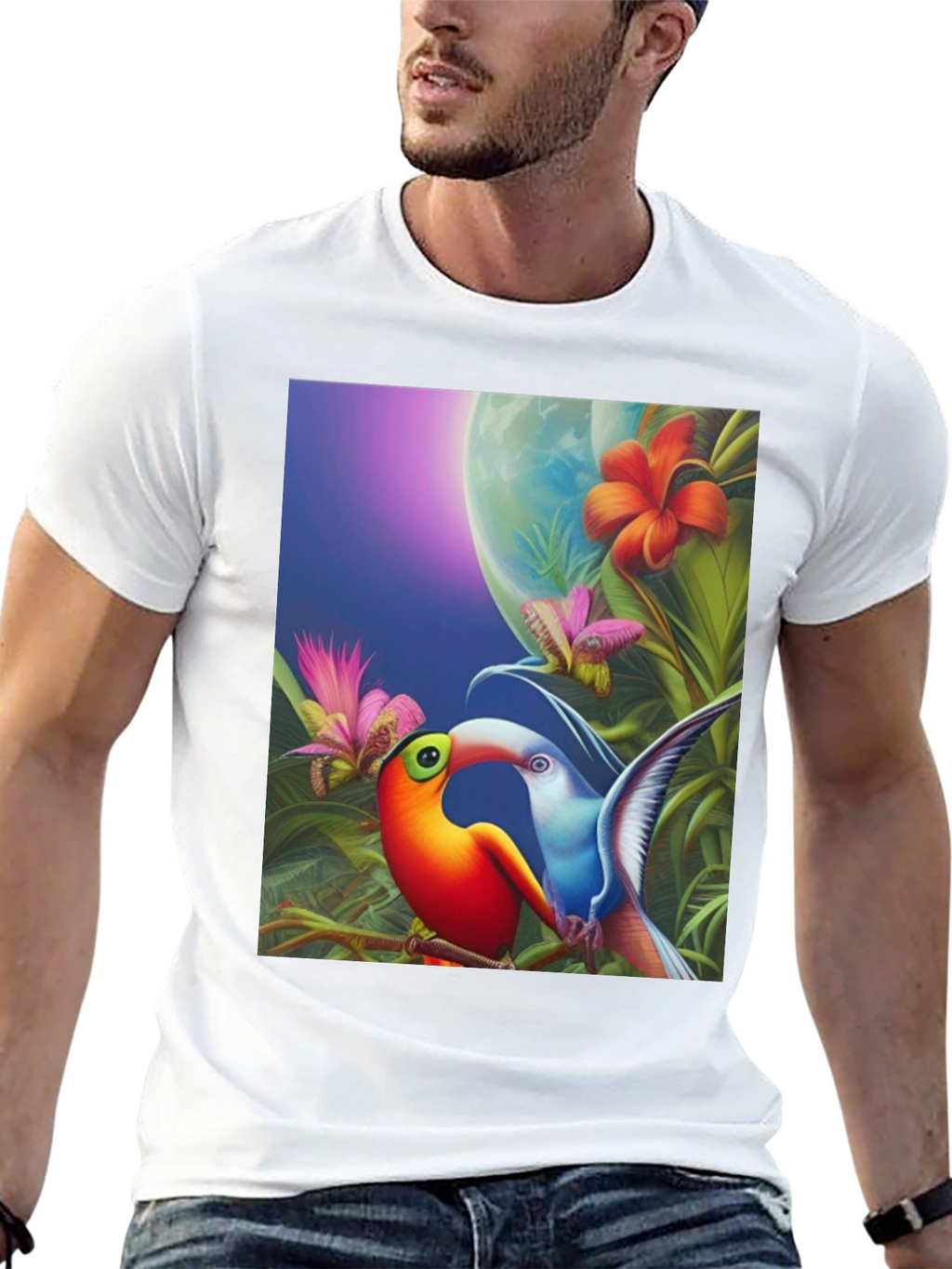 Tropical Toucan Graphic Tee
