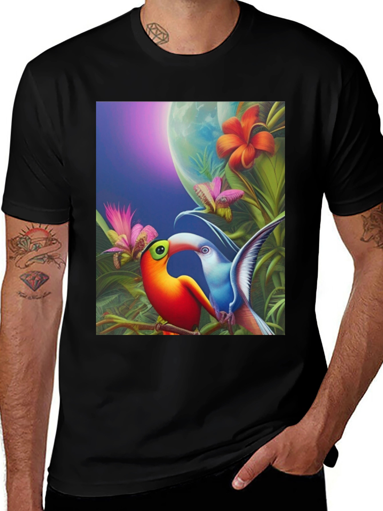 Tropical Toucan Graphic Tee