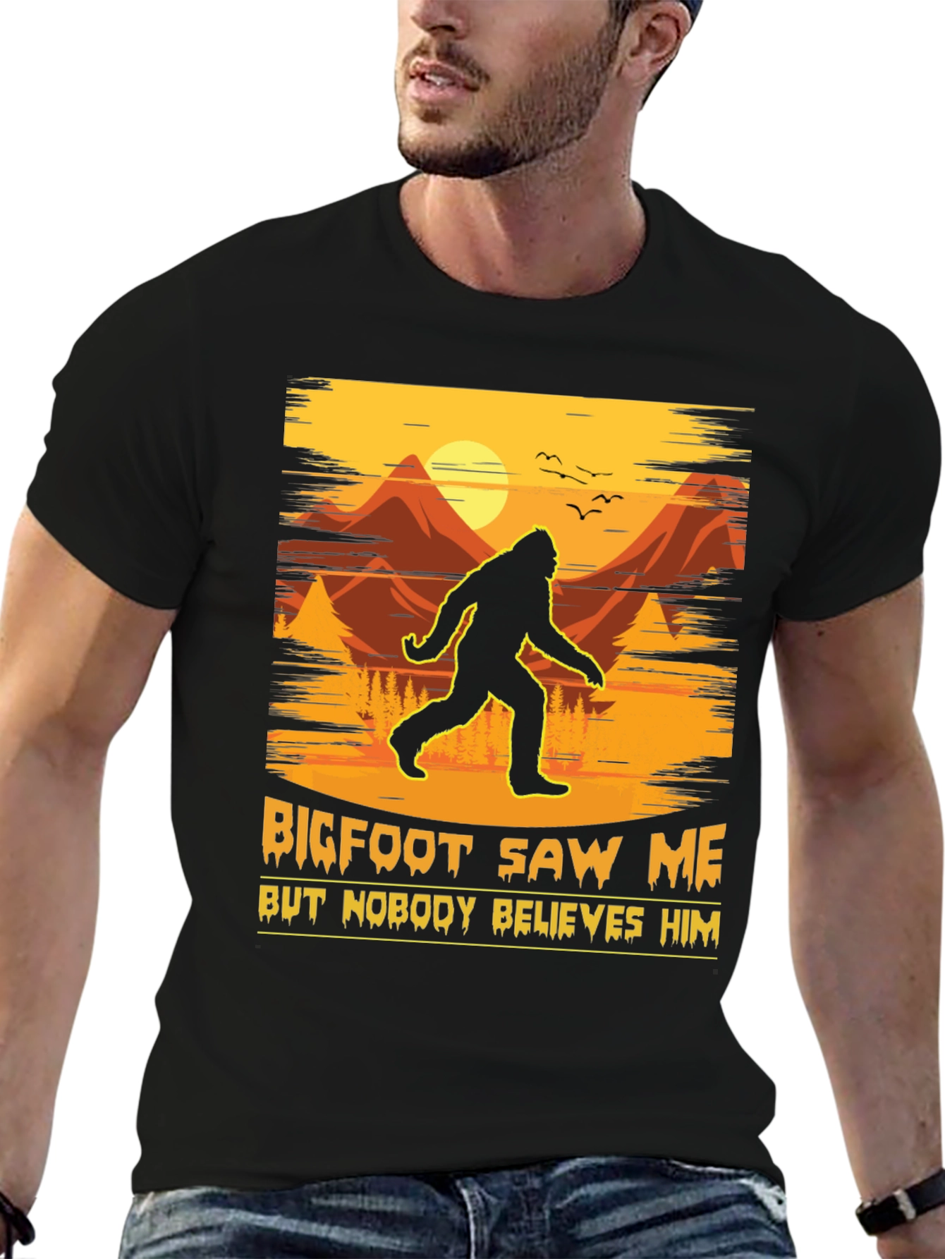Bigfoot Saw Me T-Shirt - Funny Sasquatch Tee