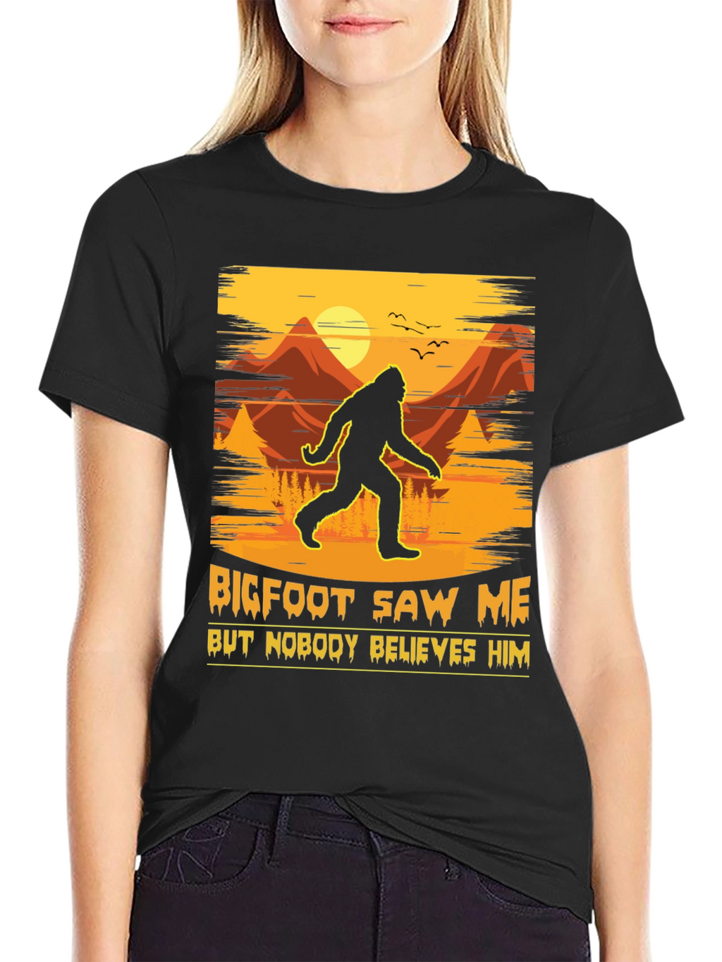 Bigfoot Saw Me T-Shirt - Funny Sasquatch Tee