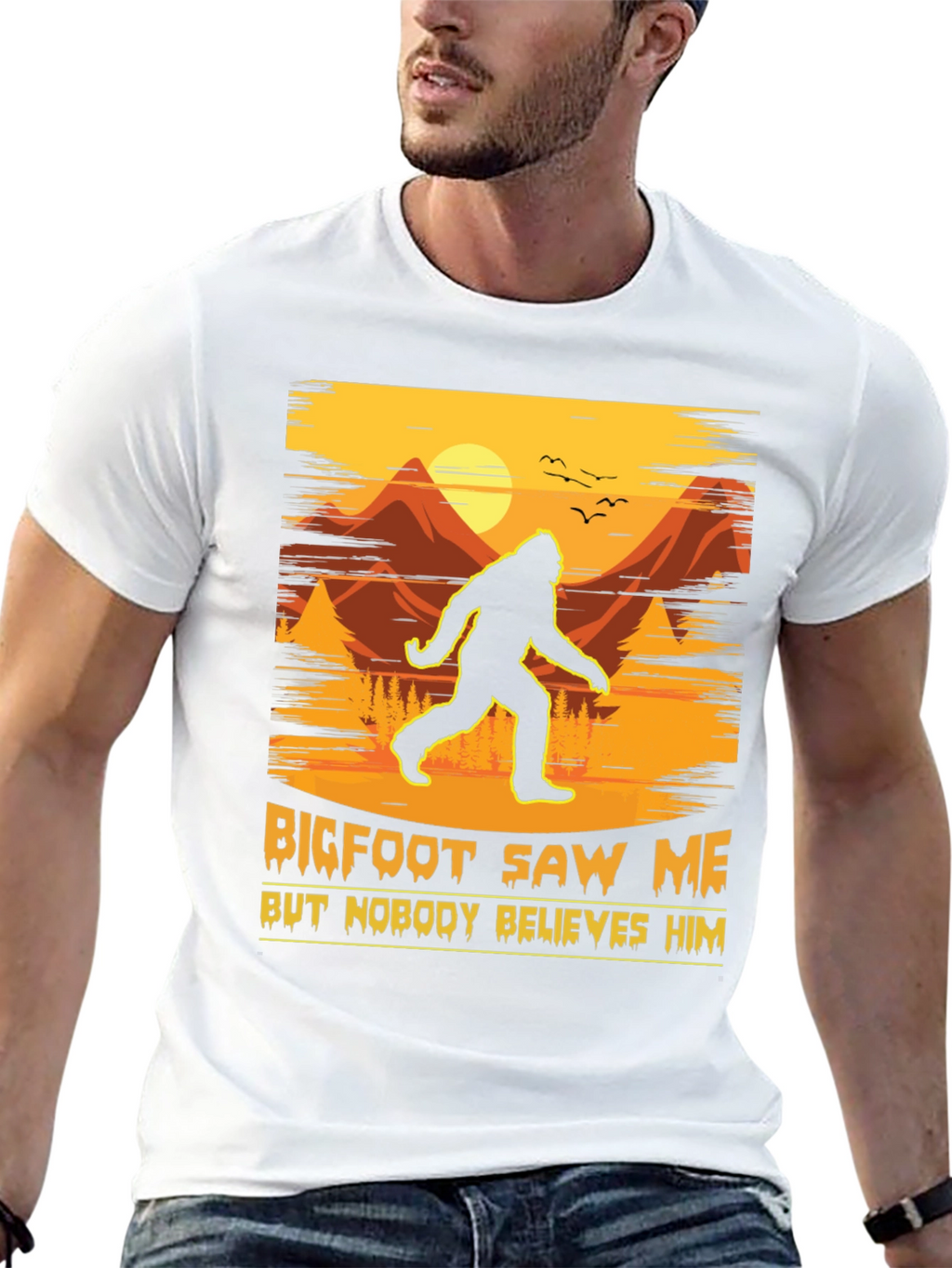 Bigfoot Saw Me T-Shirt - Funny Sasquatch Tee
