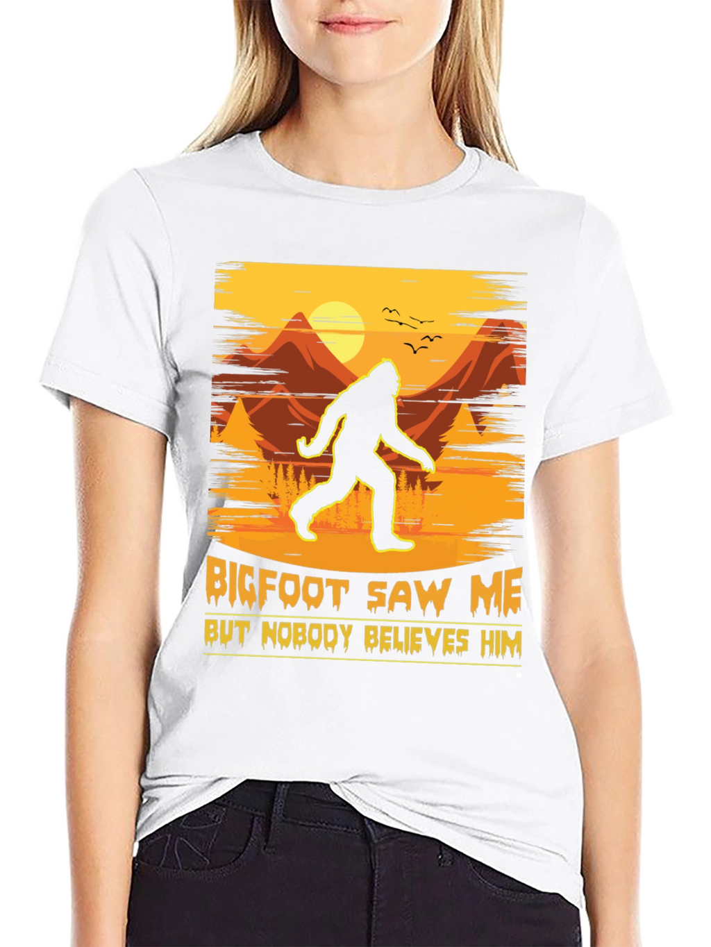 Bigfoot Saw Me T-Shirt - Funny Sasquatch Tee