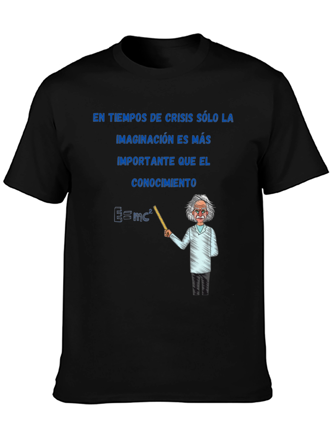 Einstein Imagination T-Shirt - Mens Black Graphic Tee