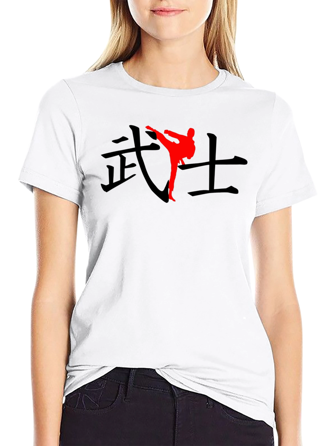 Karate Warrior Graphic T-Shirt - Black