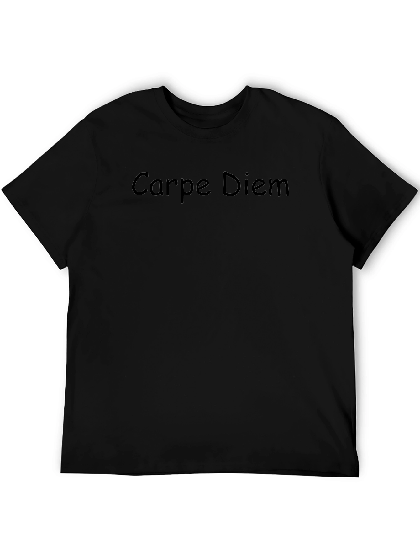 Carpe Diem Black Crew Neck Tee