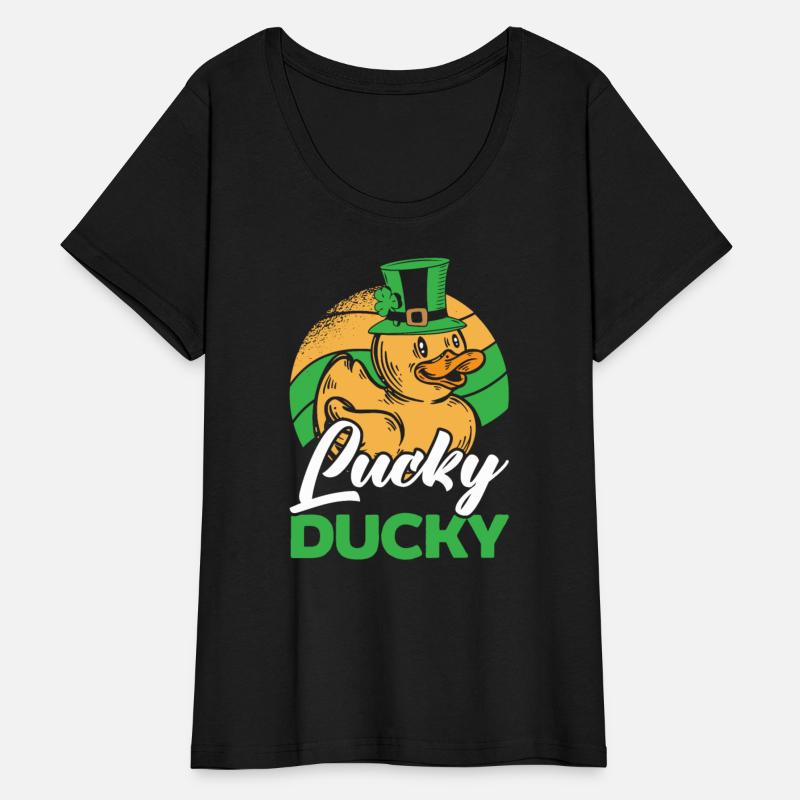 Lucky Ducky Duck Shamrock St. Patricks Day Irish
