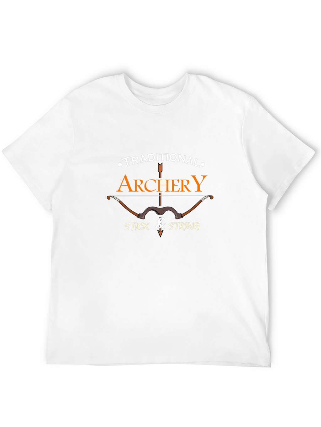 Archery Graphic T-Shirt - Traditional Bow Hunter Tee
