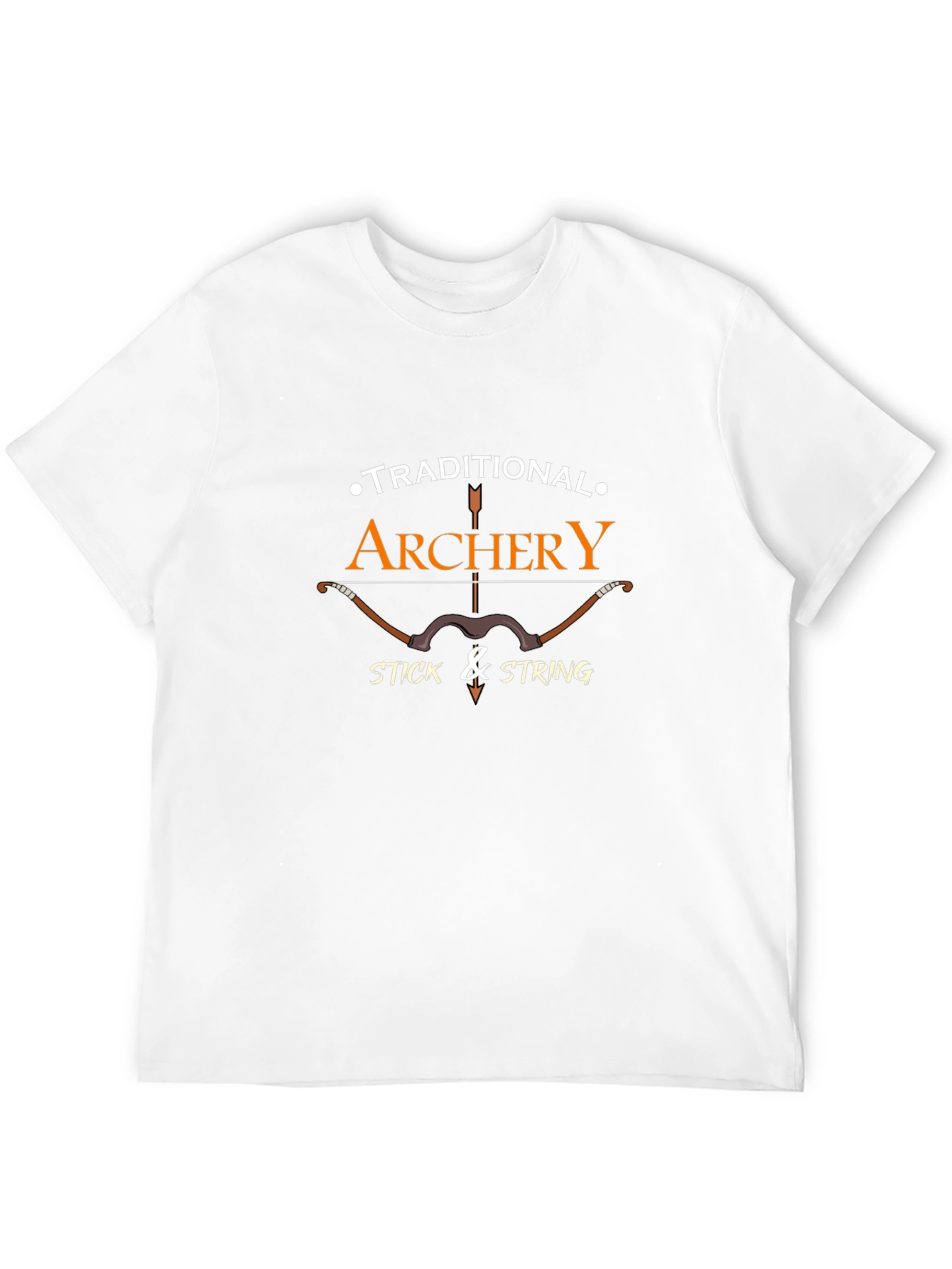 Archery Graphic T-Shirt - Traditional Bow Hunter Tee