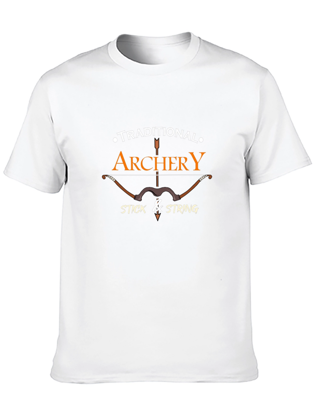 Archery Graphic T-Shirt - Traditional Bow Hunter Tee