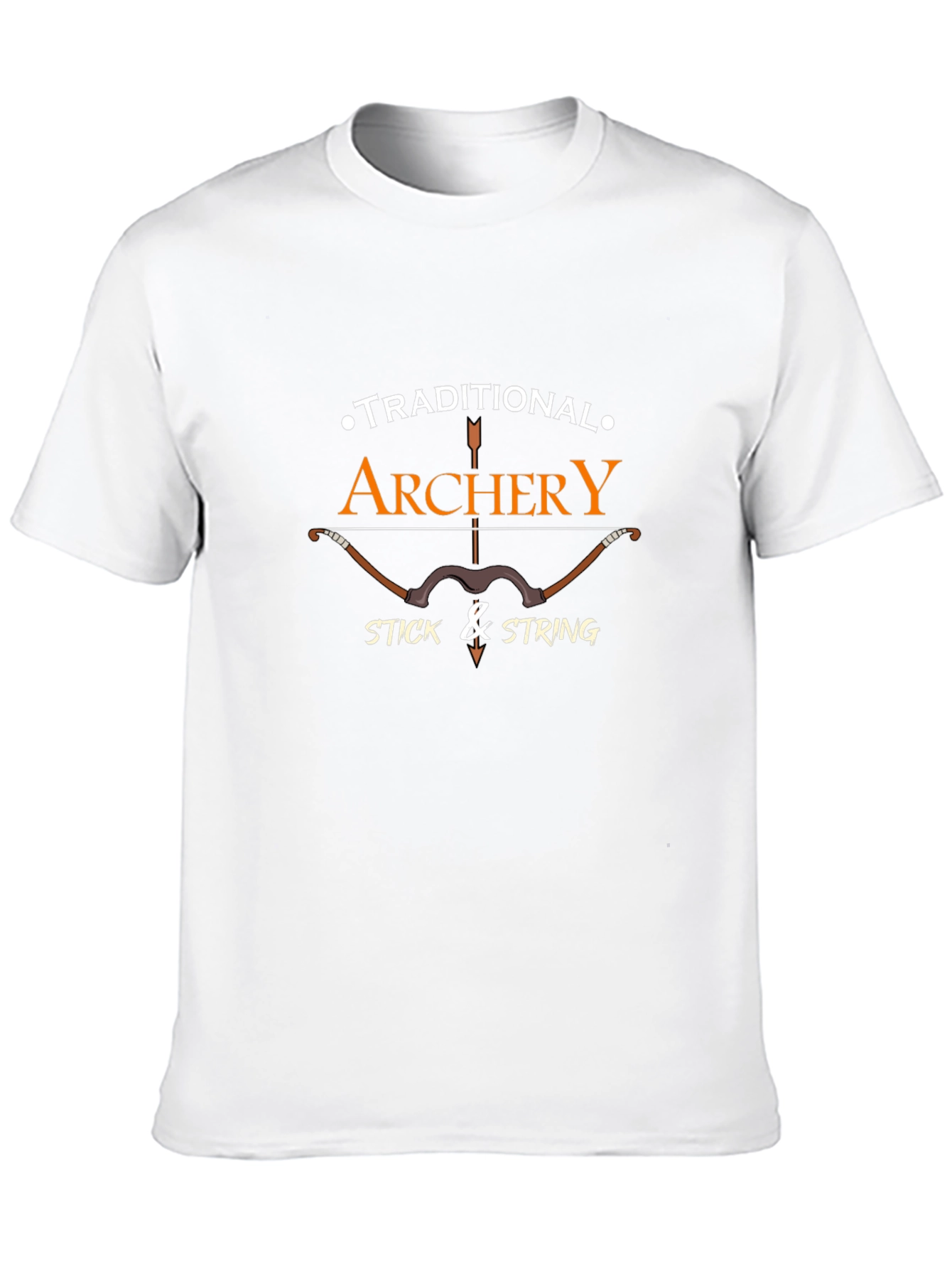 Archery Graphic T-Shirt - Traditional Bow Hunter Tee
