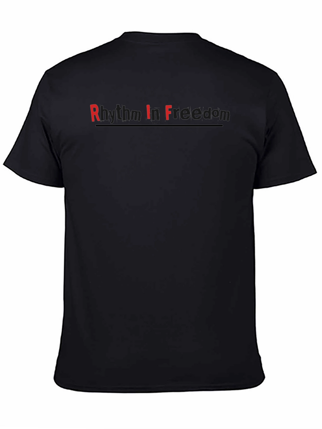 Rhythm in Freedom Black T-Shirt