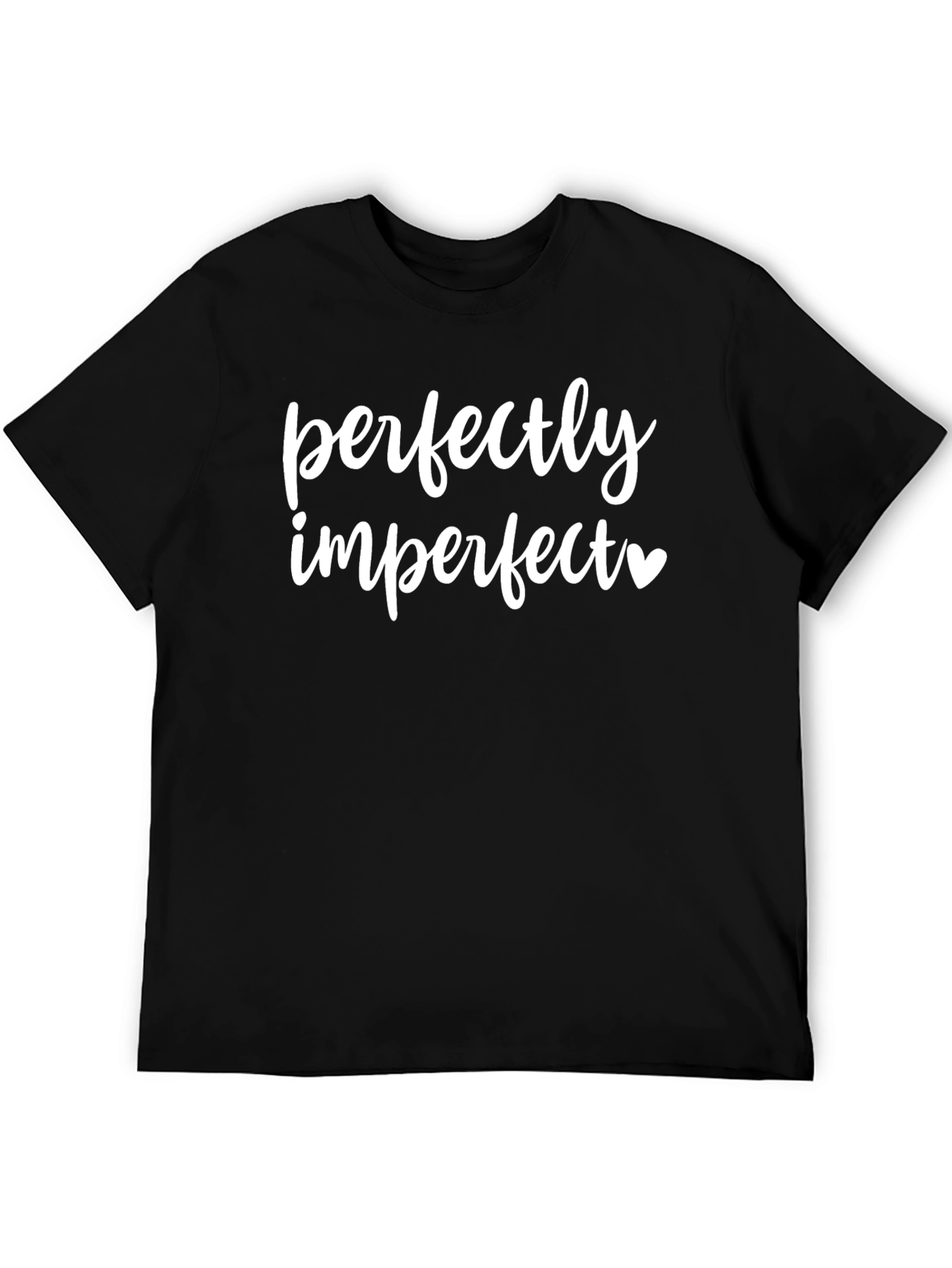 Perfectly Imperfect Graphic Tee - Black