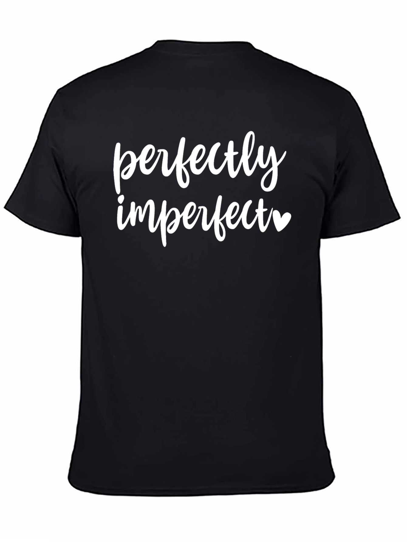 Perfectly Imperfect Graphic Tee - Black