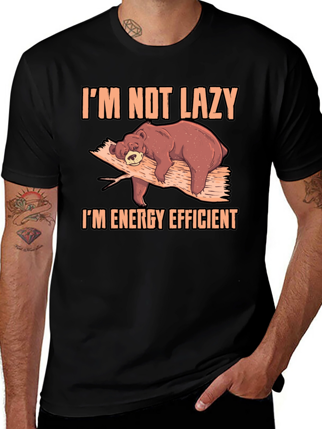 Im Not Lazy Bear T-Shirt
