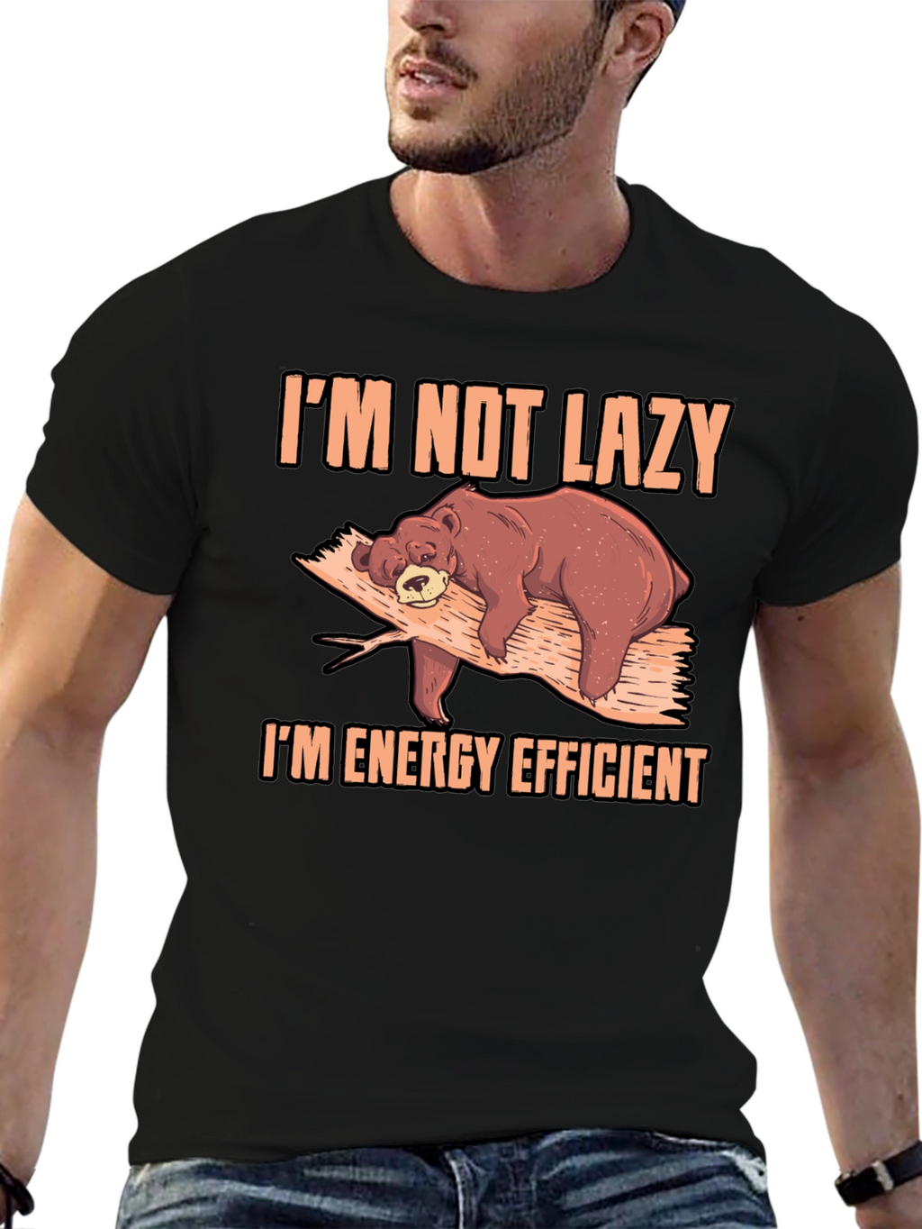 Im Not Lazy Bear T-Shirt