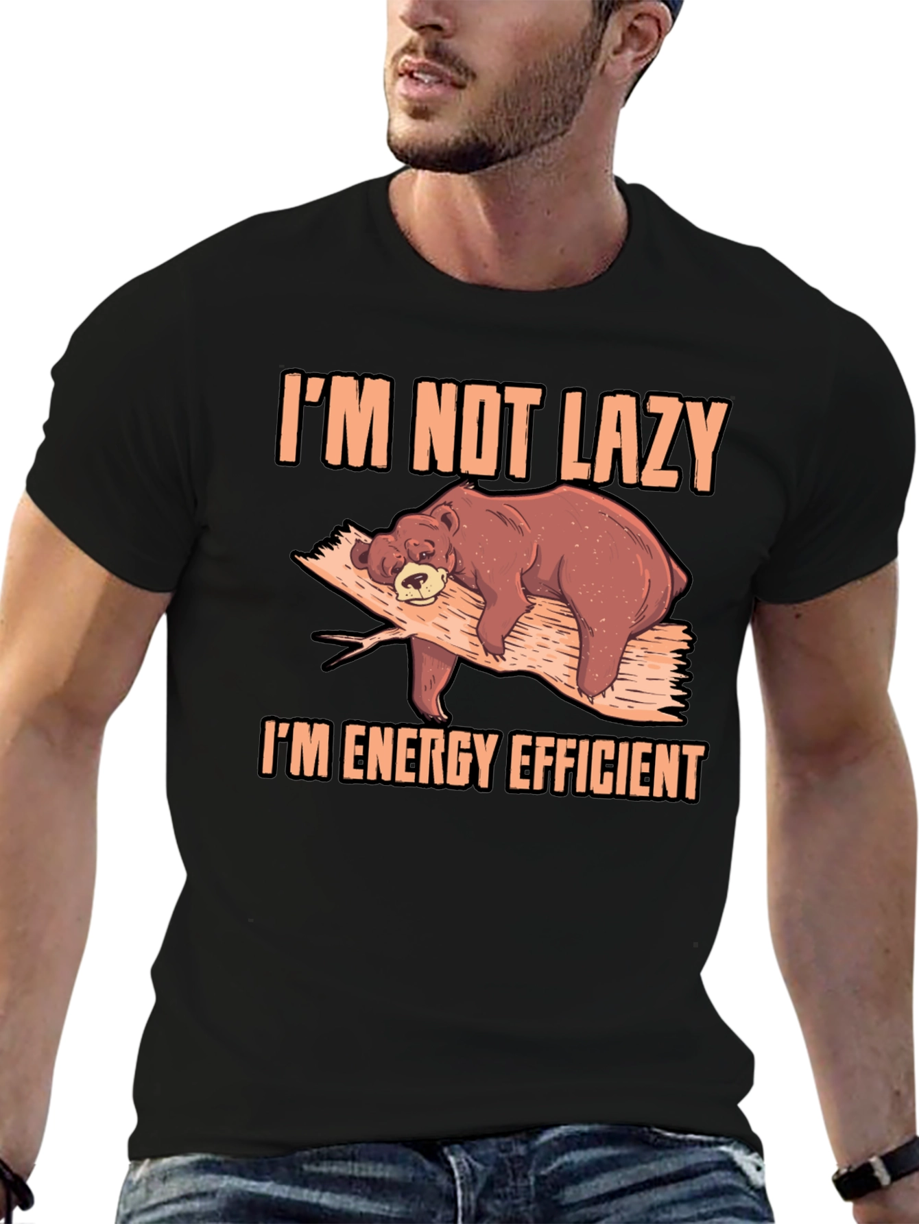 Im Not Lazy Bear T-Shirt