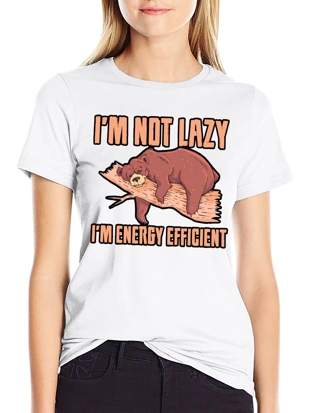 Im Not Lazy Bear T-Shirt