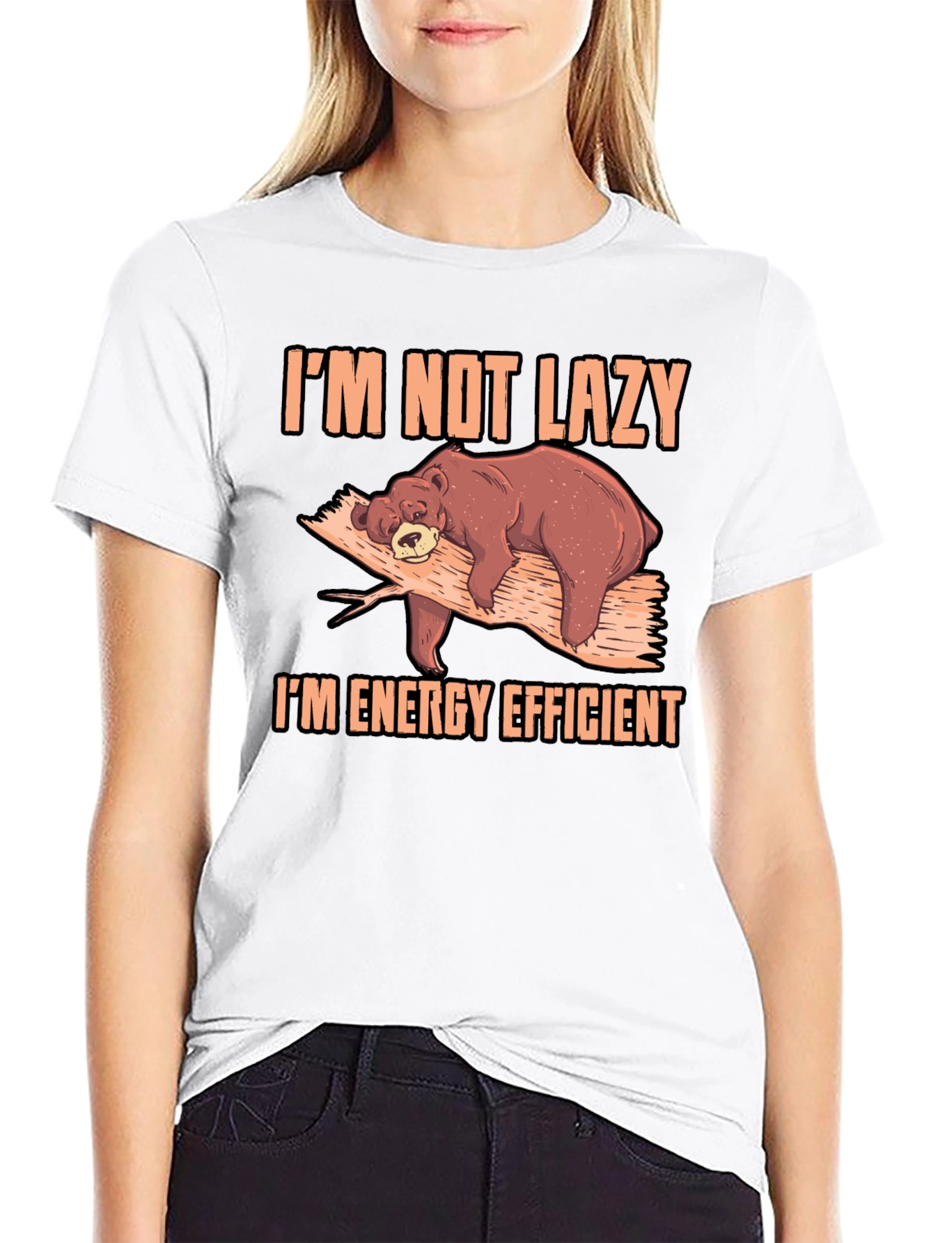 Im Not Lazy Bear T-Shirt