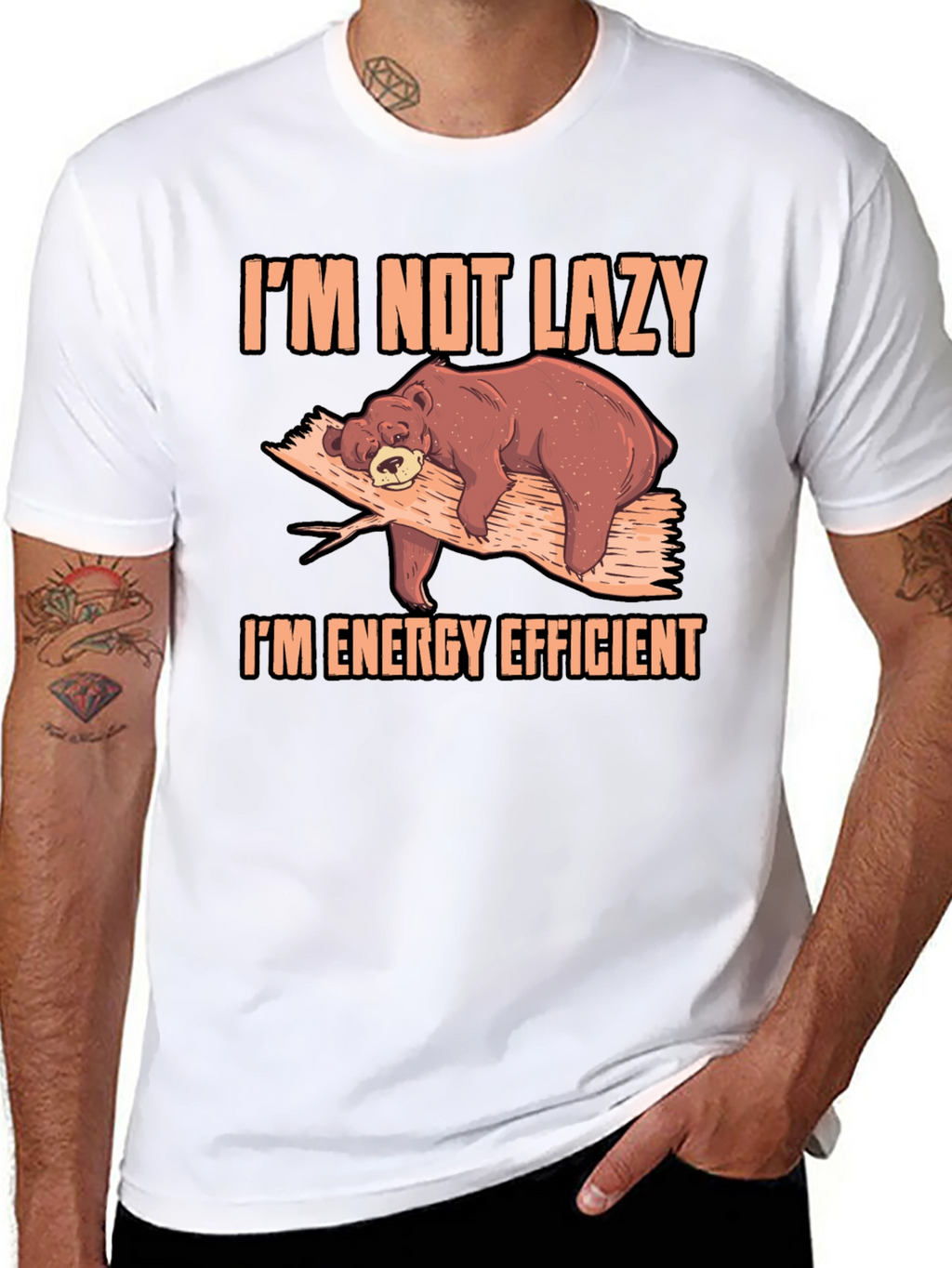 Im Not Lazy Bear T-Shirt