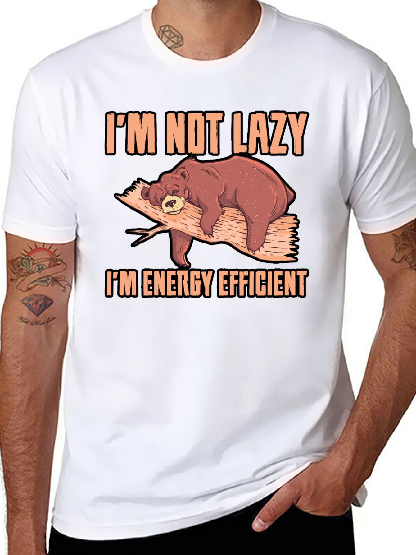 Im Not Lazy Bear T-Shirt
