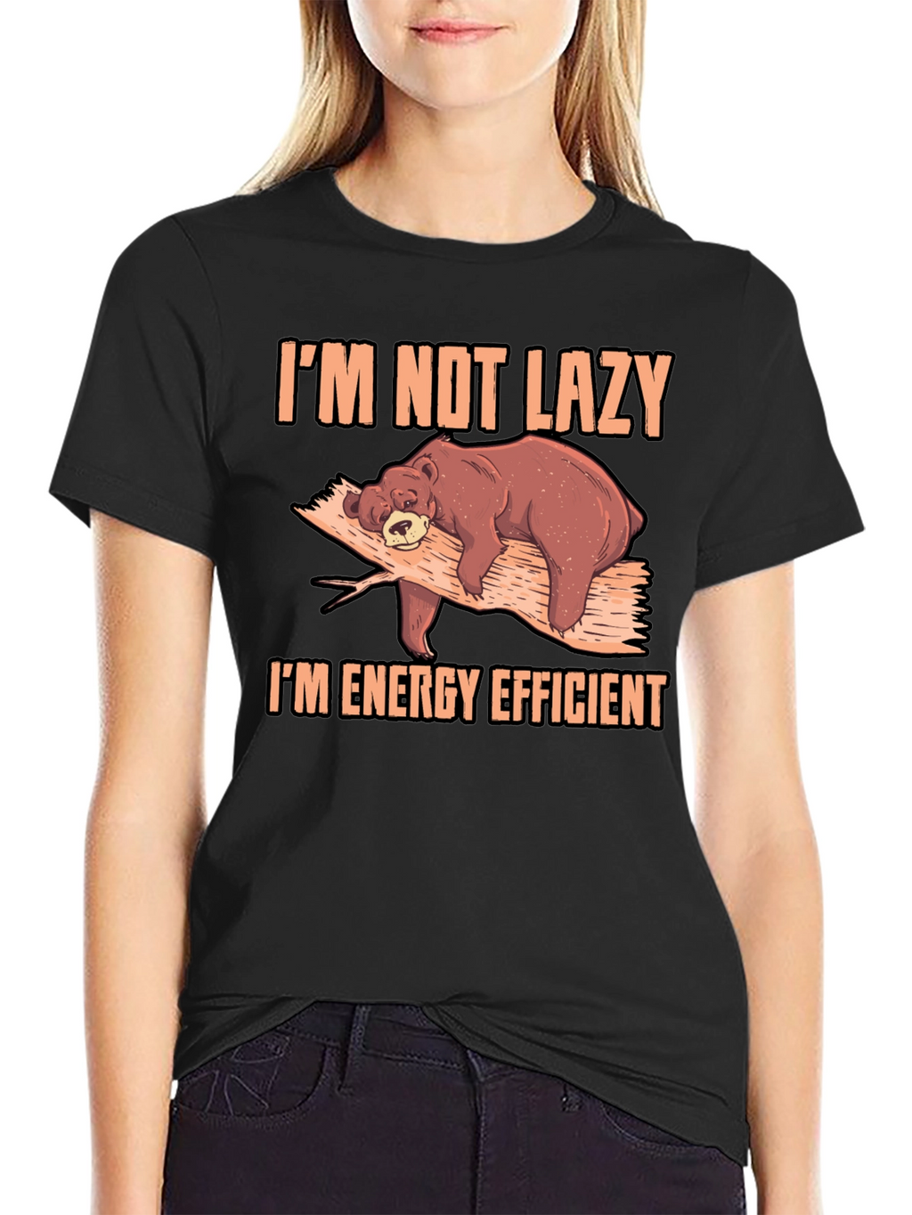 Im Not Lazy Bear T-Shirt