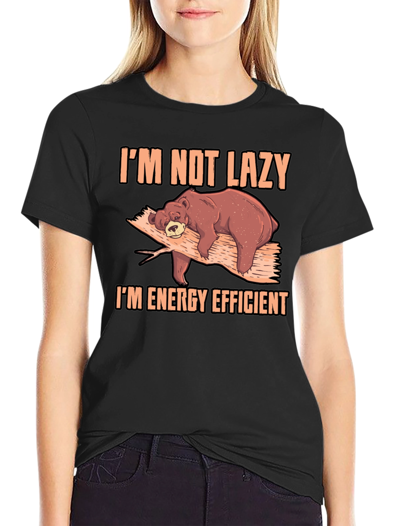 Im Not Lazy Bear T-Shirt