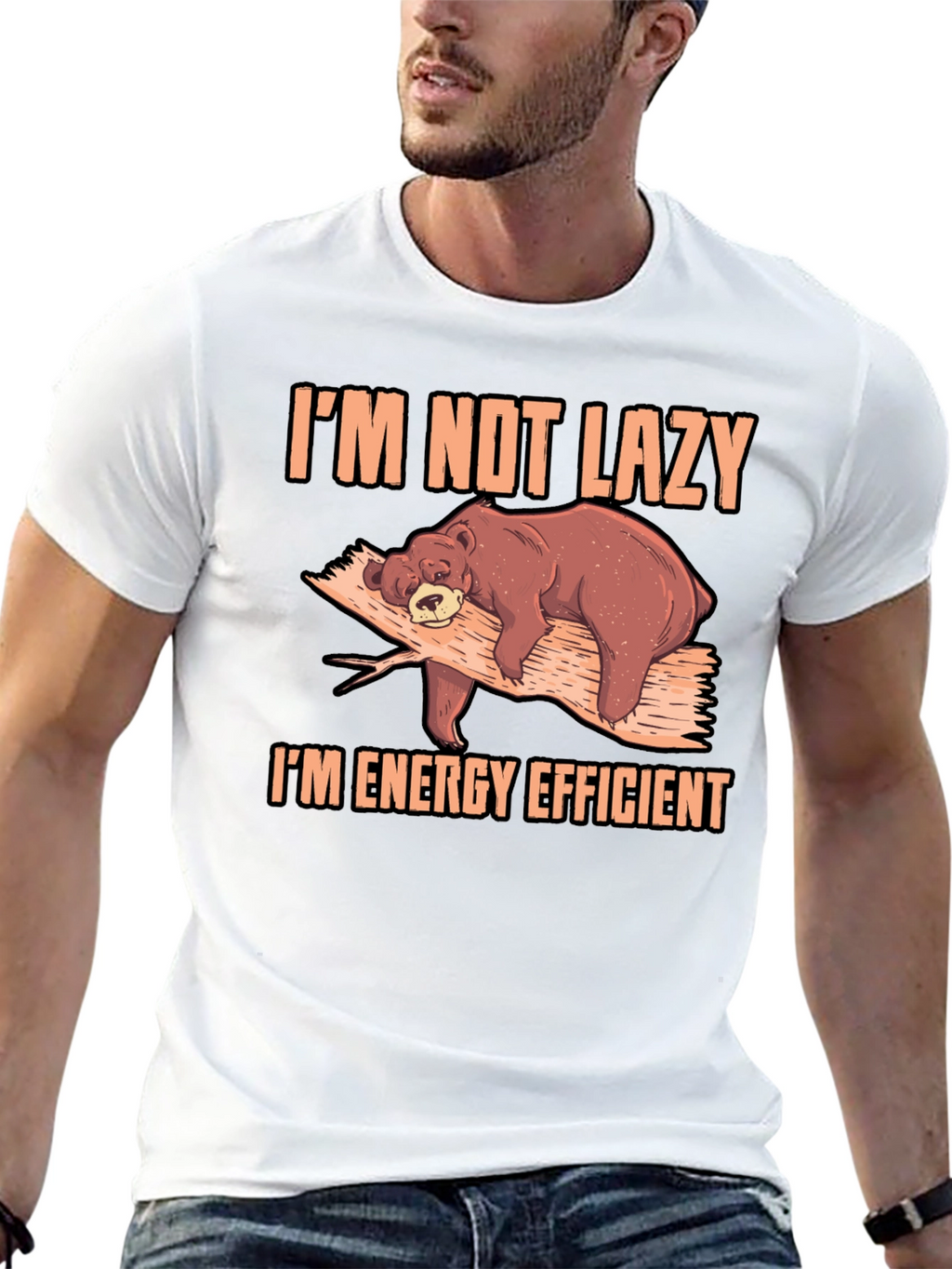 Im Not Lazy Bear T-Shirt