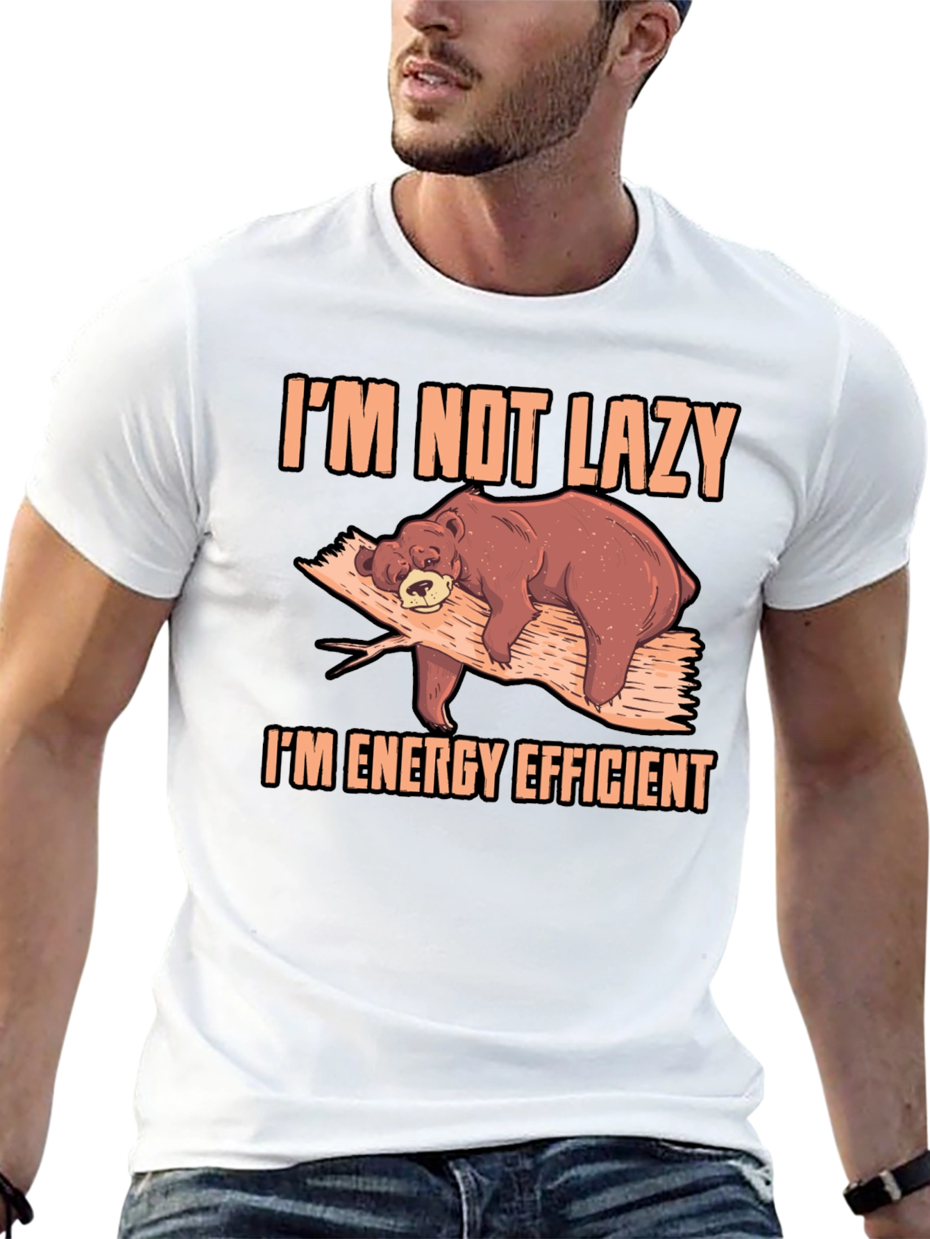 Im Not Lazy Bear T-Shirt