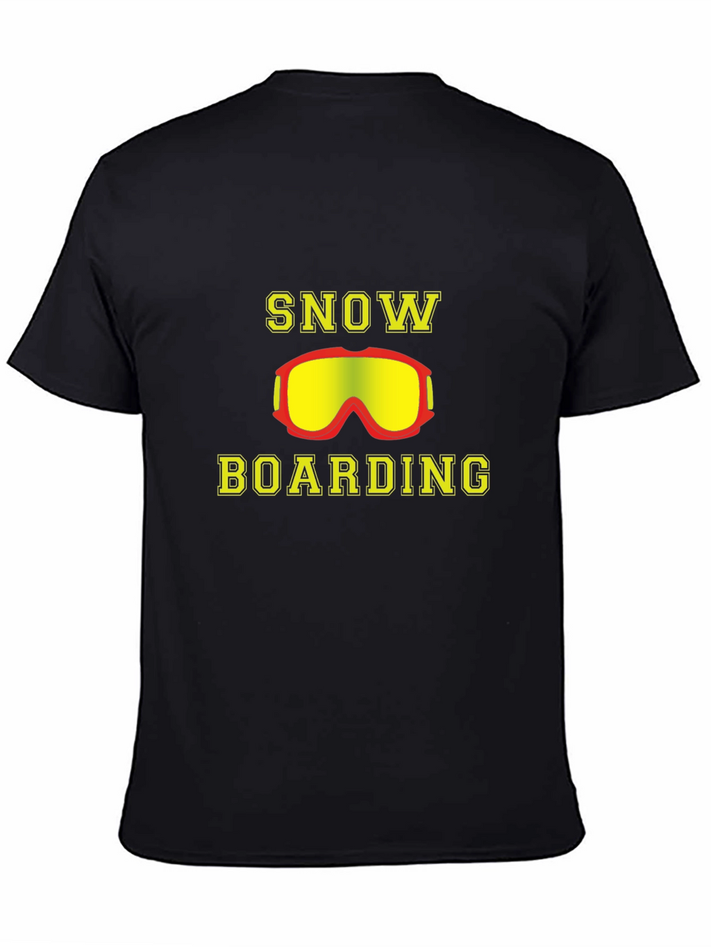 Snowboarding T-Shirt - Yellow Goggles Design