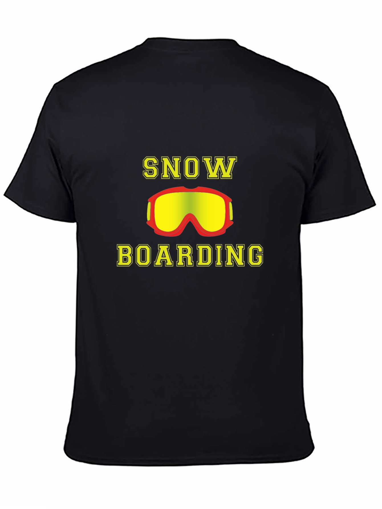 Snowboarding T-Shirt - Yellow Goggles Design
