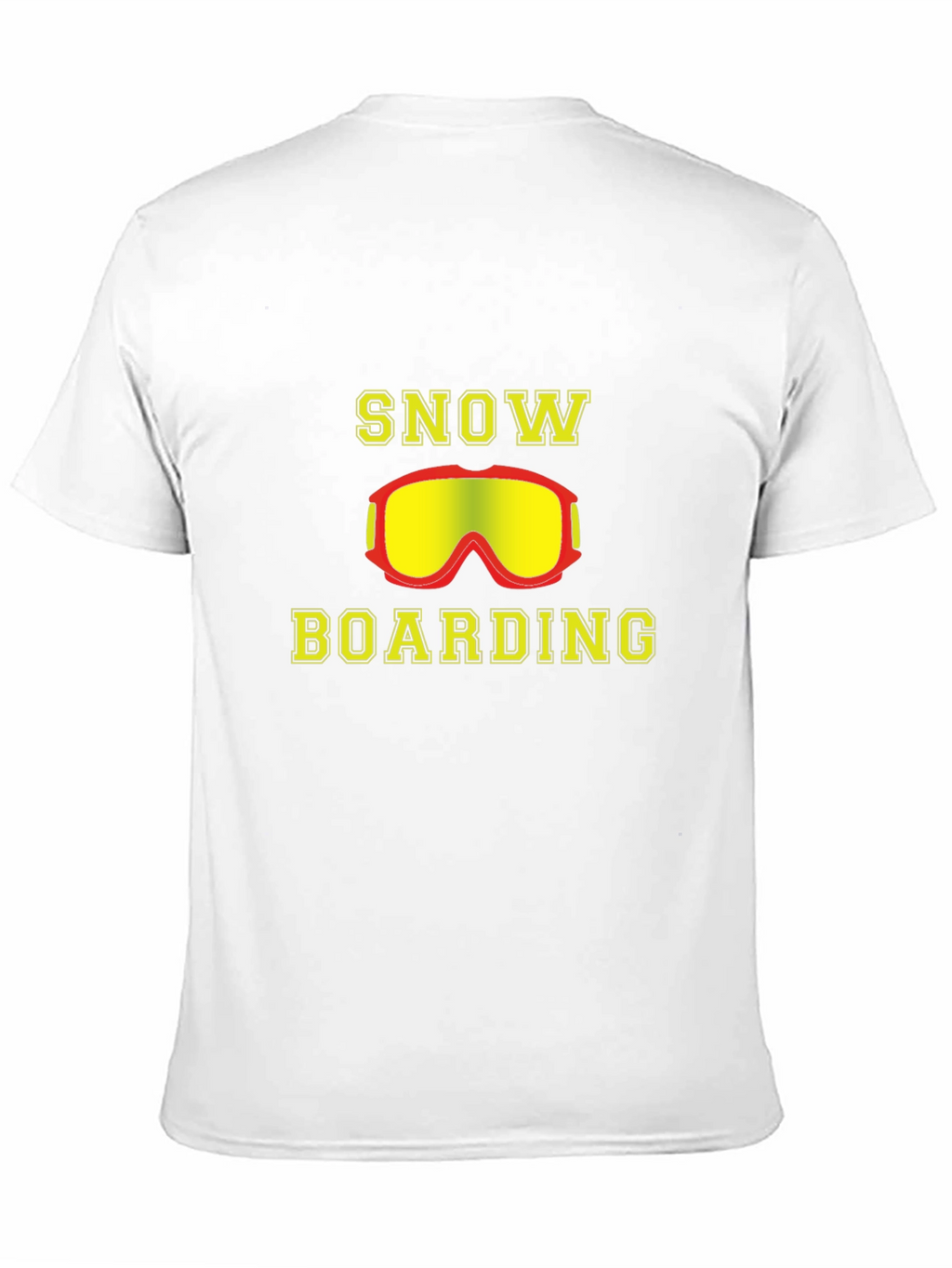 Snowboarding T-Shirt - Yellow Goggles Design