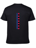 Striped Star Graphic Tee - Mens Black T-Shirt