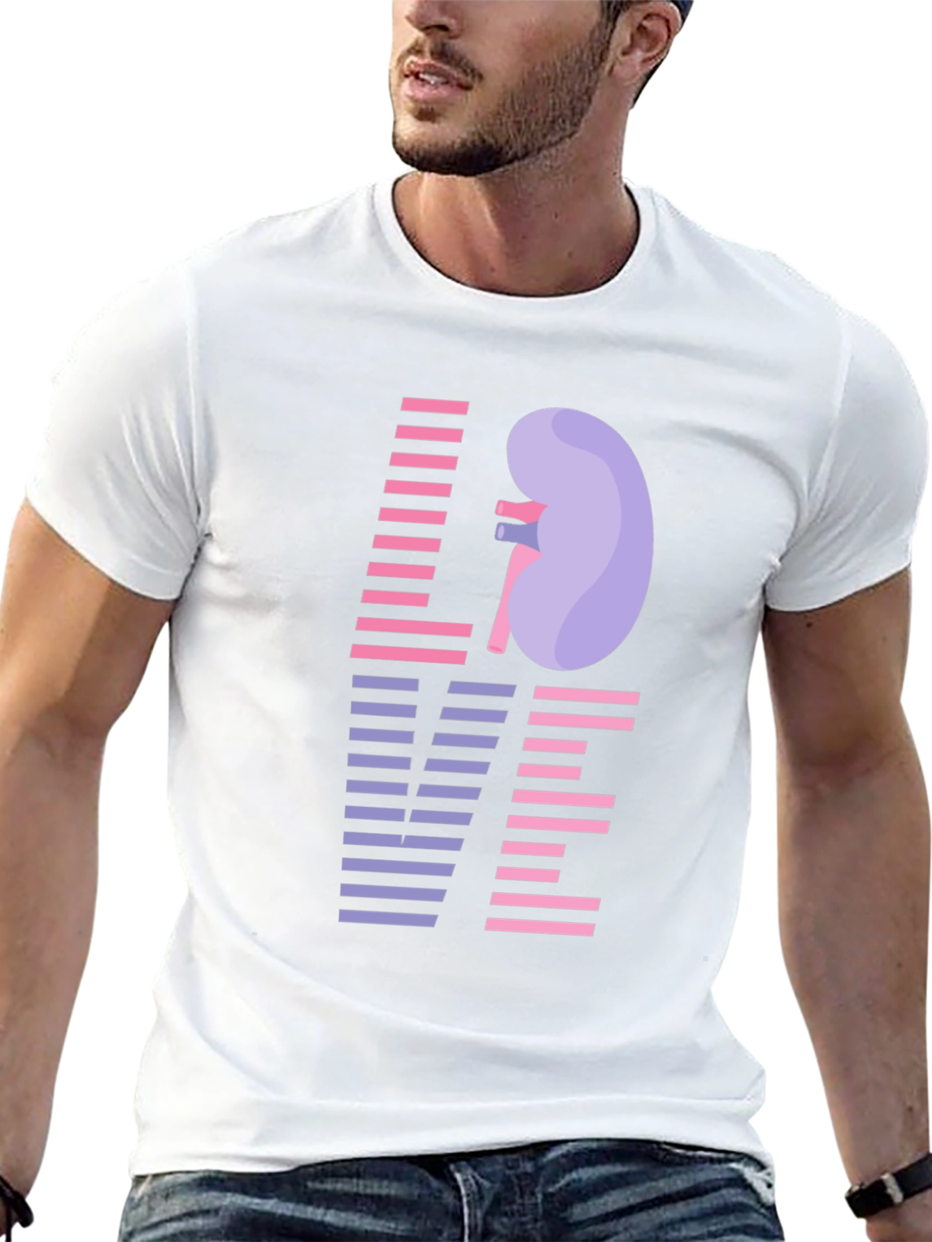 Love Kidney Graphic T-Shirt - Black