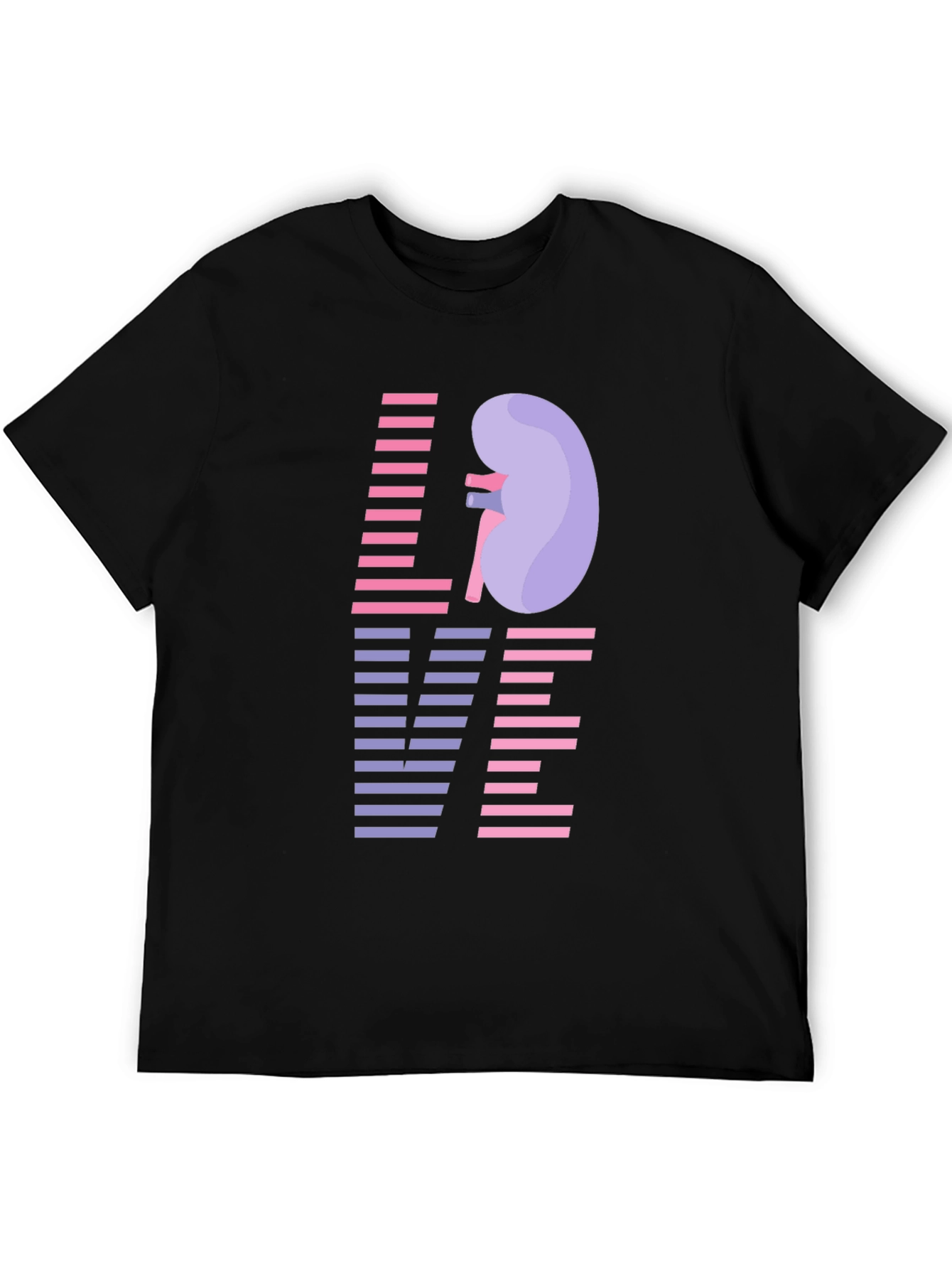 Love Kidney Graphic T-Shirt - Black