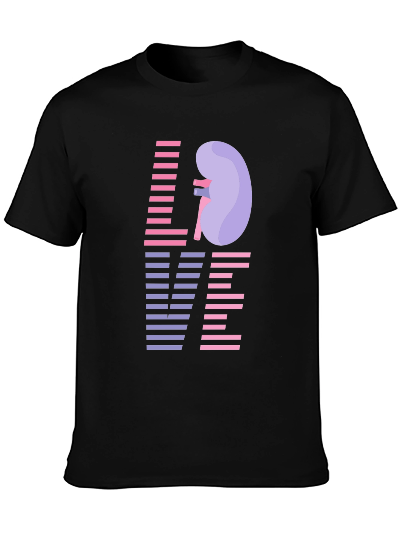 Love Kidney Graphic T-Shirt - Black