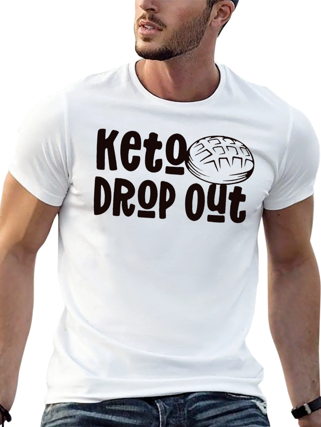 Keto Dropout Graphic Tee - Black Casual Shirt
