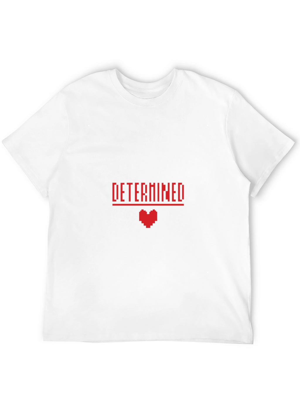 Determined Pixel Heart Graphic T-Shirt