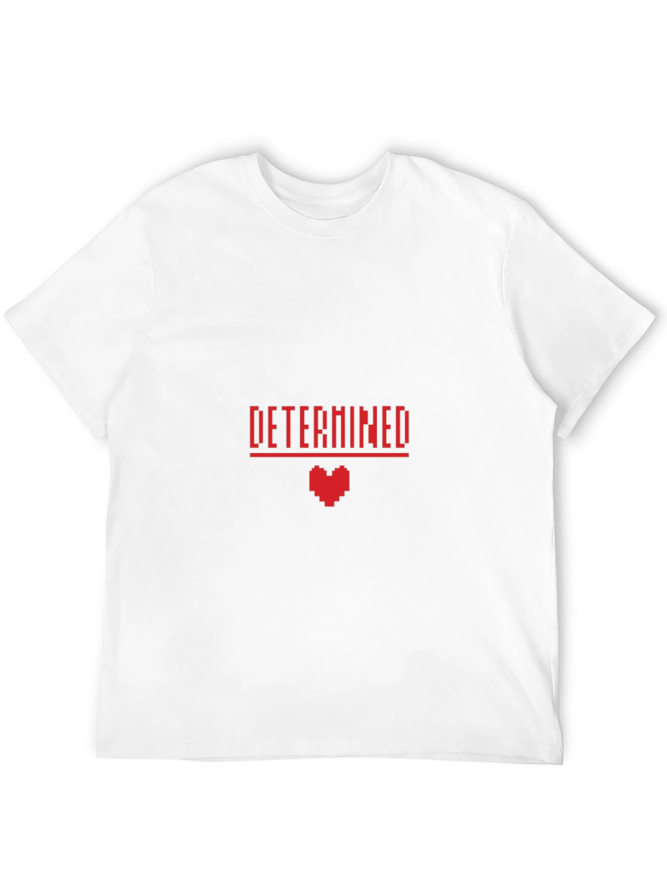 Determined Pixel Heart Graphic T-Shirt