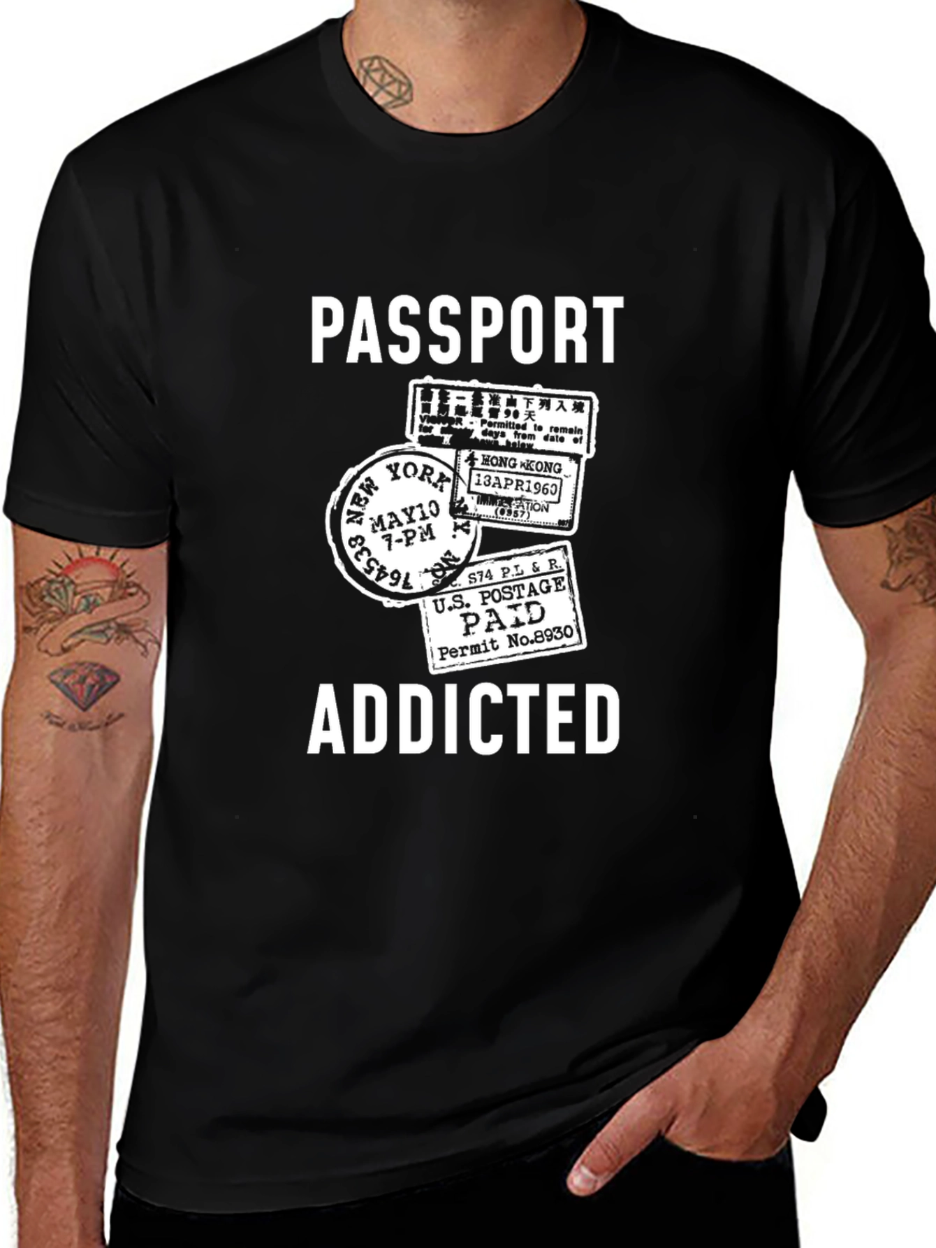 Passport Addicted T-Shirt - Travel Lover Tee